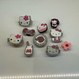 Hello Kitty Crocs Jibbitz shoe charm Set of 10